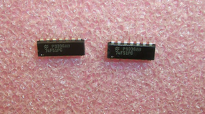 QTY (25) 74F51PC NSC 14 PIN DIP AND-OR INVERT GATE NOS 1 TUBE