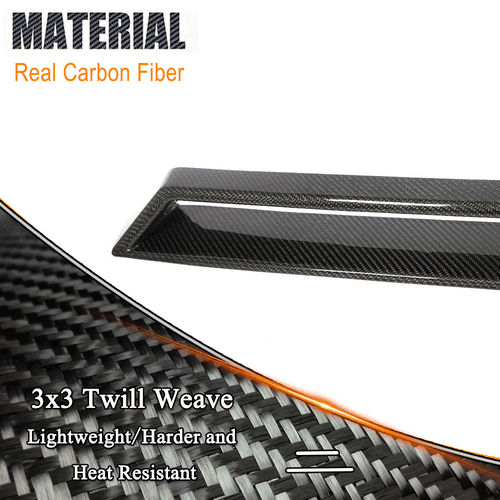 For Benz W463 W464 G63 2019UP REAL Carbon Front Bumper Upper Air Vent Scoop - Picture 8 of 10