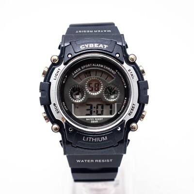 J・AXIS SUNFLAME Watch CYBEAT LITHIUM Black Digital Unisex