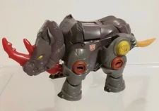 2005 Vtg. Transformers Cybertron BACKSTOP Scout Class Rhino Figure