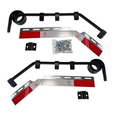 Pair Angled Down Bar Type Truck Mud Flap Hangers Complete Kit 3 Coils