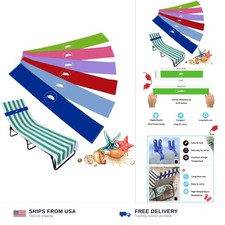 Towel Bands 6 Pack - Stretch Beach Towel Clips for Beach Cruise Pool Chairs...