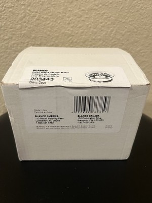 BLANCO 203443 Disposal Flange, 3.5'', Soft White SEALED FREE SHIPPING  