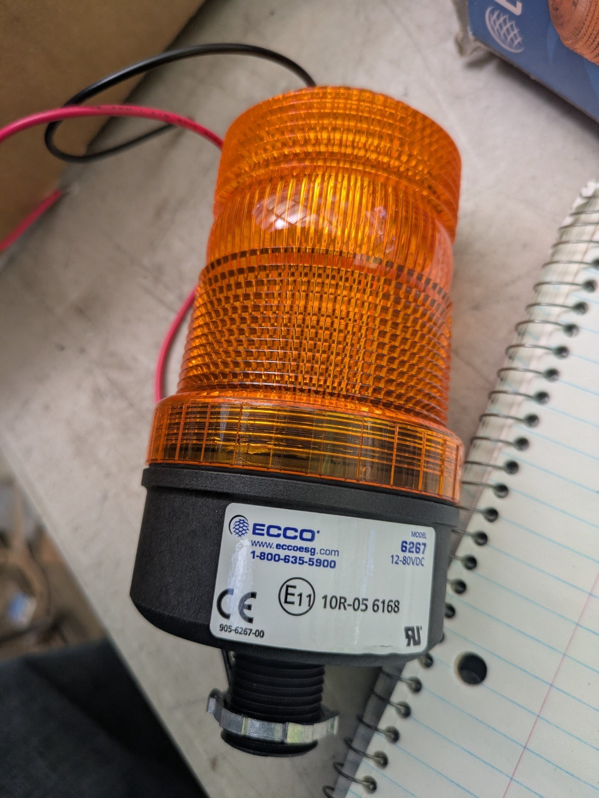 ECCO 6267A Beacon Light Amber Flashing New in Box