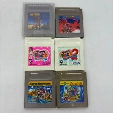Set of 6 nostalgic Game Boy game cartridges Japanese