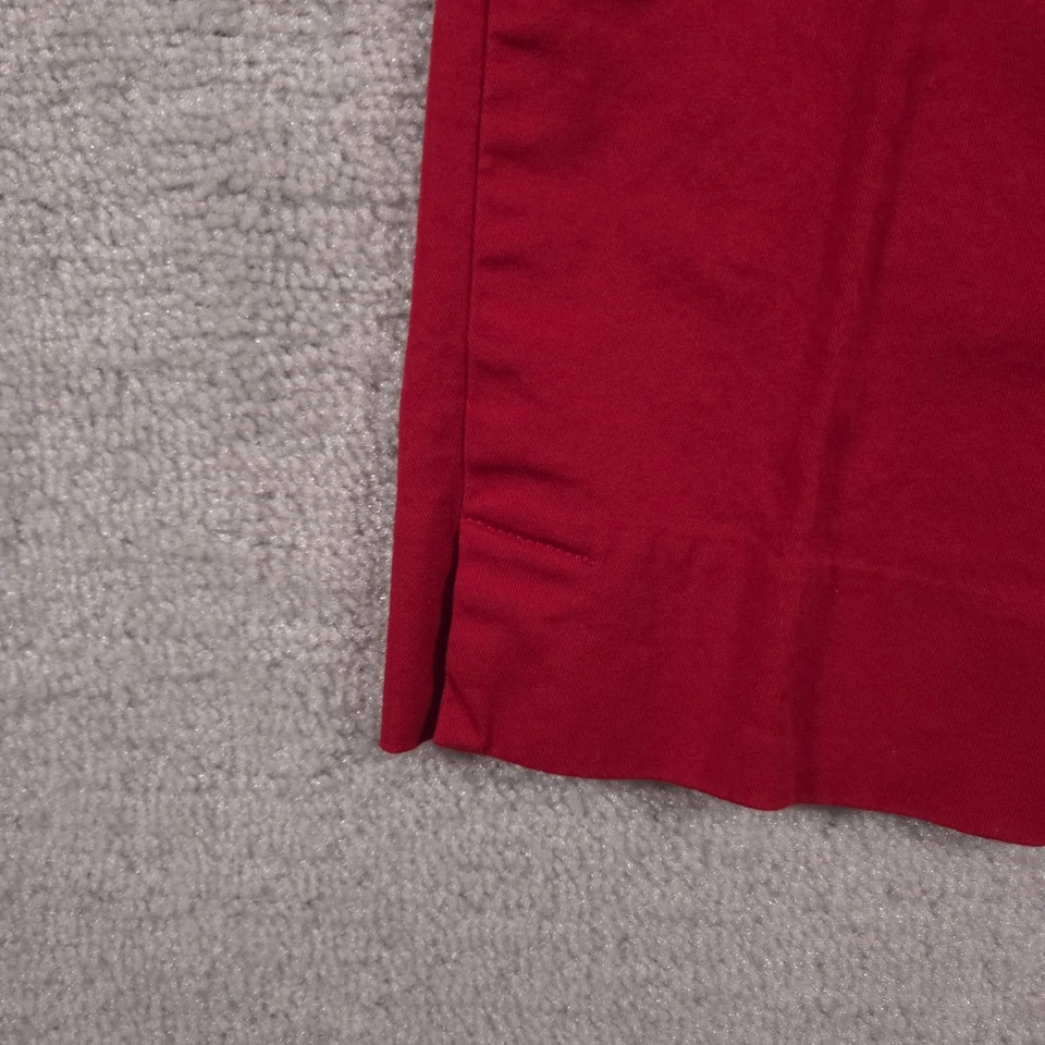Vtg Tommy Hilfiger Chino Pants Women's 6 Red Mid Rise Straight Leg 100% Cotton - Image 4 of 4