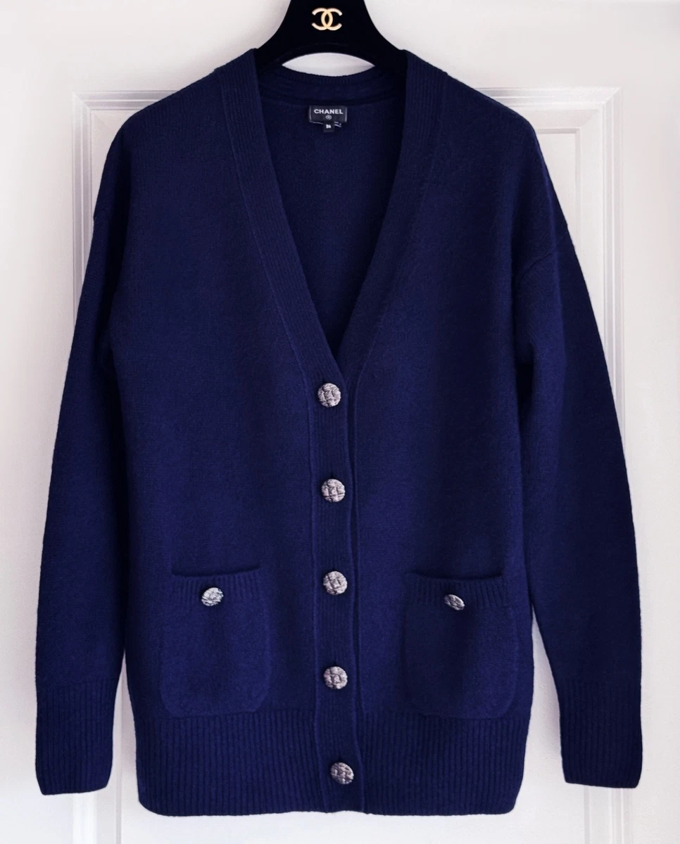 T*P様 CHANEL BOUTIQUE ネイビー カーディガン CHANEL Blue Cardigan Sweaters for Women for sale | eBay