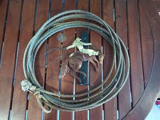 35 Ft Authentic Lasso And Metal Bucking Horse Roping Rodeo Gear