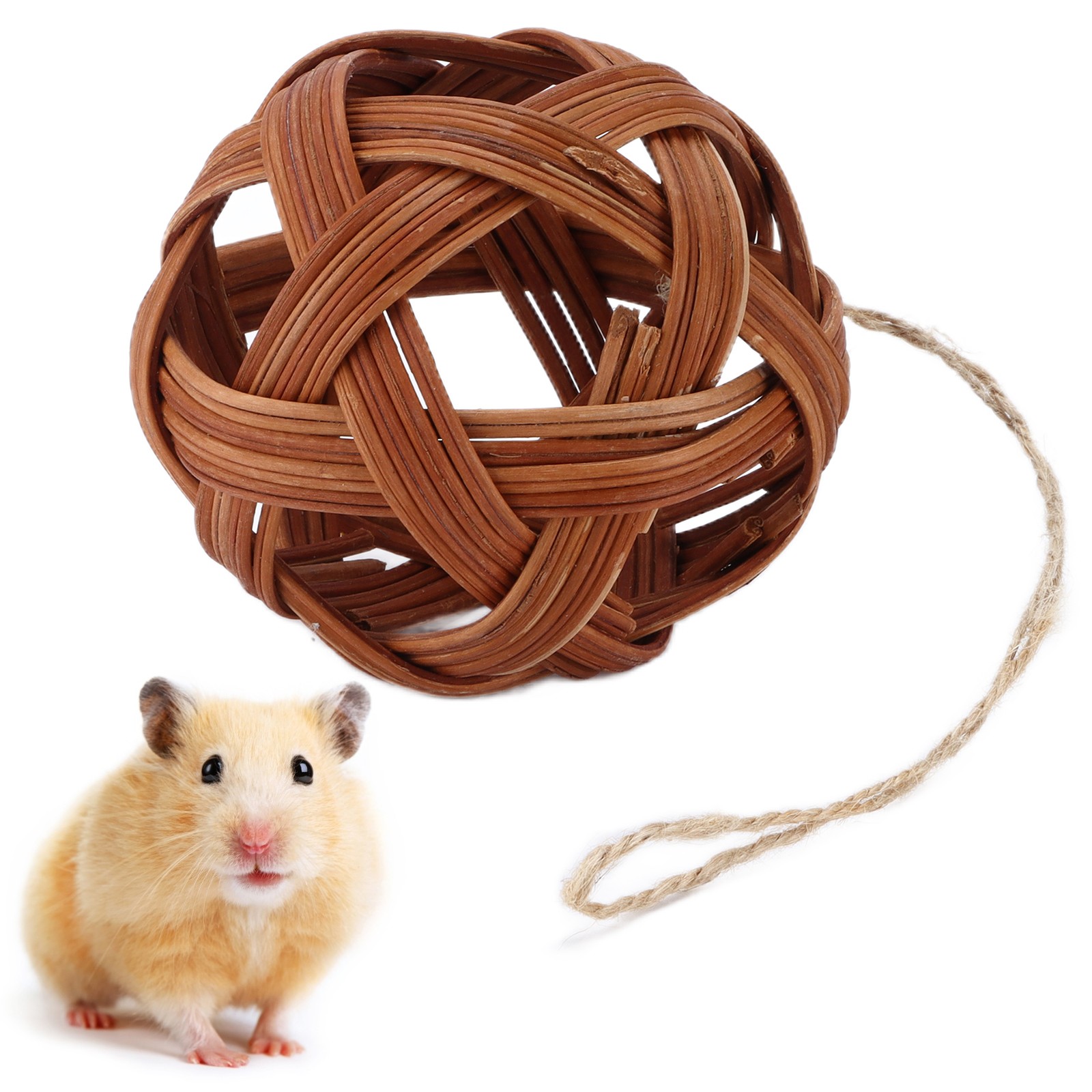 Hamster Rattan Ball Toys Safe Environmental Friendly Rabbits Foraging Rattan