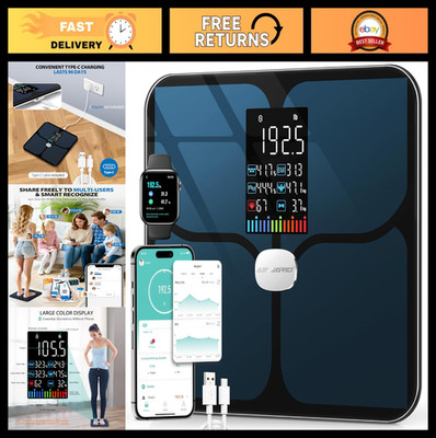 Digital Smart Body Fat Scale - 22 Body Composition Metrics, Large Display, 400lb