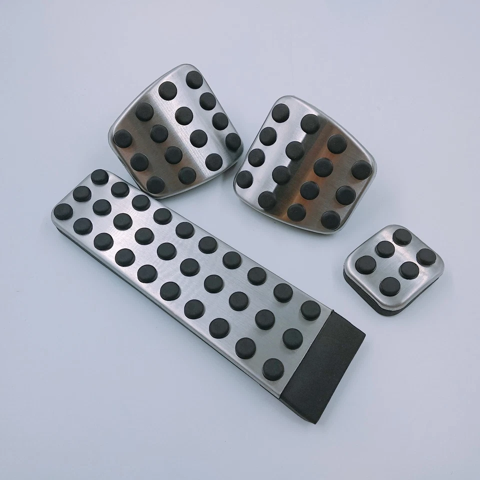 MT Foot Gas Brake Pedal Pad Cover For Mercedes-Benz E S SL SLK CL CLK 4PCS - Imagem 3 de 4