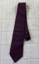 GUCCI Necktie Tie All over GG Logo pattern Made in Italy Men's Red 100 Silk
