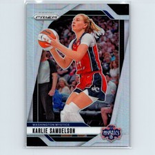 2024 Panini Prizm WNBA Karlie Samuelson #82 Silver Prizm Washington Mystics
