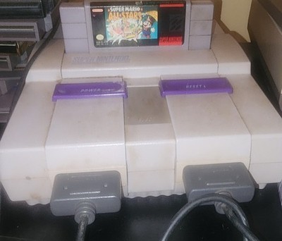 Nintendo SNES Console w/ Controllers & Super Mario All-Stars + Sega Genesis Lot
