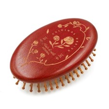 Natural Bamboo Hair Brush for Scalp Massage Detangling Wooden Hairbrush Travel