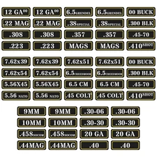 Aolamegs Ammo Can Vinyl Sticker Set Decal Label for Cans Cases Boxes .357 .223
