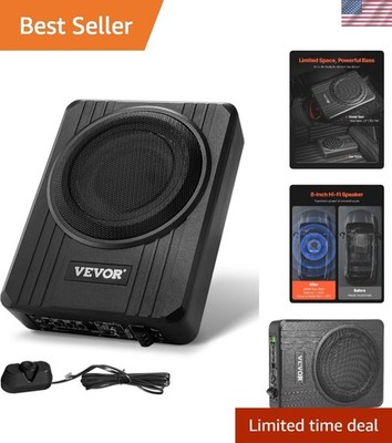 8'' Powered Underseat Subwoofer with Built-in Amplifier - Compact Design