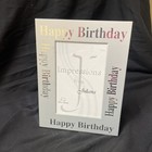 Happy Birthday Silver Plated Photo Frame - 6" x 4" Photo Impressions by Juliana