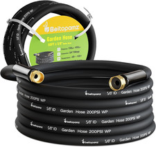 Garden Hose 50 Ft X 5/8 in Heavy Duty Water Hose, Flexible and Durable, Lightwei
