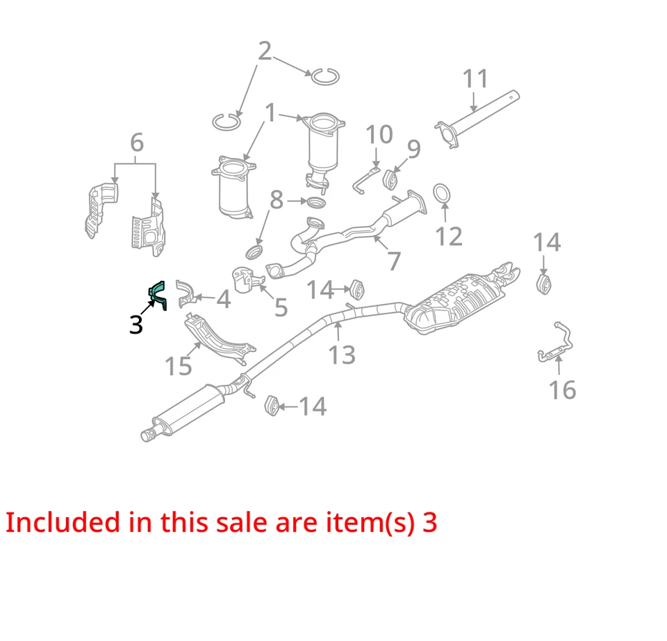 Ford Lincoln Edge Taurus X 2007-2010 soporte - tubo de escape MOU 8G1Z5K222A nuevo Foto 2 de 3