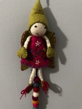 Hanging Felt Fairy With Bell