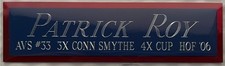 PATRICK ROY COLORADO AVALANCHE NAMEPLATE FOR AUTOGRAPHED SIGNED HOCKEY JERSEY