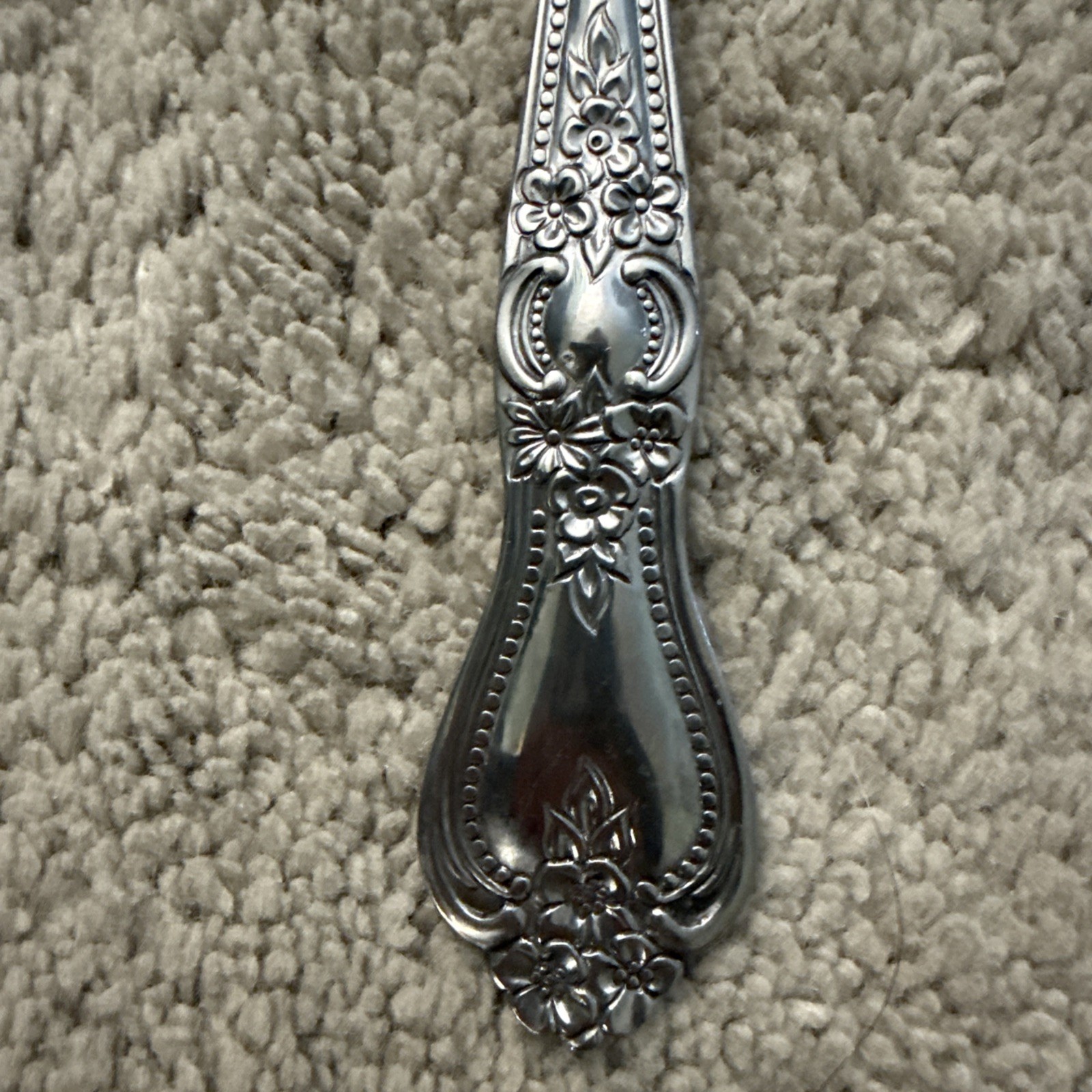 Vintage 43-pc Rogers Stainless Flatware Korea Precious Rose Pattern 8 settings