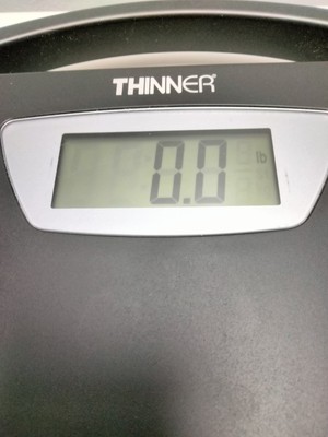 Conair Thinner Digital Bathroom Scale Model TH280 LCD Display 400 lb Capacity