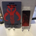 Nightmare Metals 1oz .999 Silver Bar,Beskar Darth Vader Bar Number 18/250 Coa