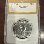 1950 PROOF Franklin Half Dollar 50C - Certified  PGA PR67+ (PF67+) $3,650 Value