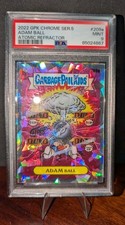 2022 GPK Garbage Pail Kids ADAM BALL Chrome 5 #209a PSA 9 Atomic Refractor