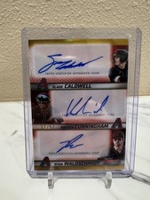 2025 Bowman’s Best Triple Auto Slade Caldwell Waldschmidt Cunningham /50 Gold RC