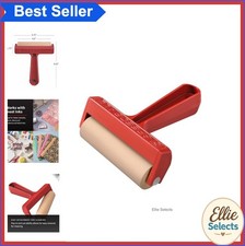 Soft Rubber Brayer 4 Inch Red Roller Ink Block Printing Craft Tool For Relief