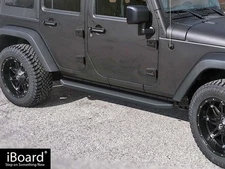 APS Premium 6" Black Side Steps Fit 07-18 Jeep Wrangler JK 4Dr