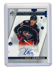 2022/23 SP Authentic Future Watch Kent Johnson Rookie Card RC Auto /999. rookie card picture