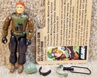 Complete Really Nice Vintage 1984 GI Joe Thunder Slugger Driver v1 With Filecard