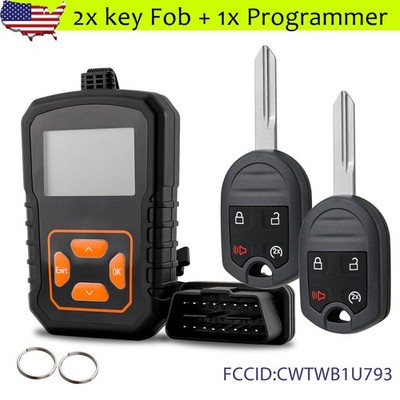 2 For 2011 2012 2013 2014 Ford F-150 Remote Car Key Fob CWTWB1U793 + Programmer