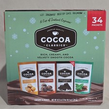 Cocoa Classics Variety Pack 34 Packets Instant Hot Cocoa Mix 4 Flavors 42.5oz