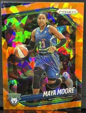 2025 Panini Prizm WNBA #135 Maya Moore Orange Cracked Ice - Minnesota Lynx