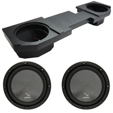 2002-2018 Fits Dodge Ram Quad or Crew Harmony R124 Dual 12" Custom Rhino Sub Box