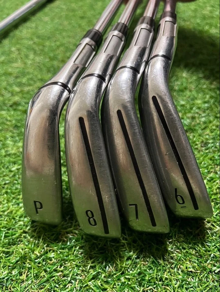 TaylorMade Iron Set [Lefty] SIM2 MAX FLEX-S 4pcs 6, 7, 8, P used - Image 2 of 4