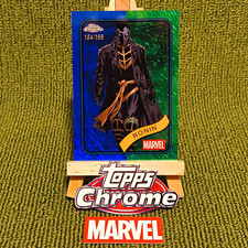 2025 Topps Chrome Marvel Ronin Blue/Green Shimmer Refractor #4 Serial #184/199