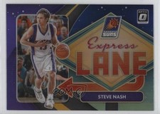 2020-21 Panini Donruss Optic Express Lane Purple Prizm Steve Nash #20 HOF e9p