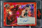 Giannis Antetokounmpo 2025 Leaf Metal Independence Day Auto Card /2 Miami Heat