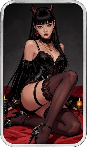 Develish Dahlia Bullion Baddies, Very Beautiful Piece Of Art, .999, ❤️❤️🔥🔥