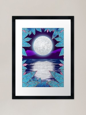 Reflexion gerahmter Kunstdruck gerahmtes Wandbild Poster Leinwanddruck Bild