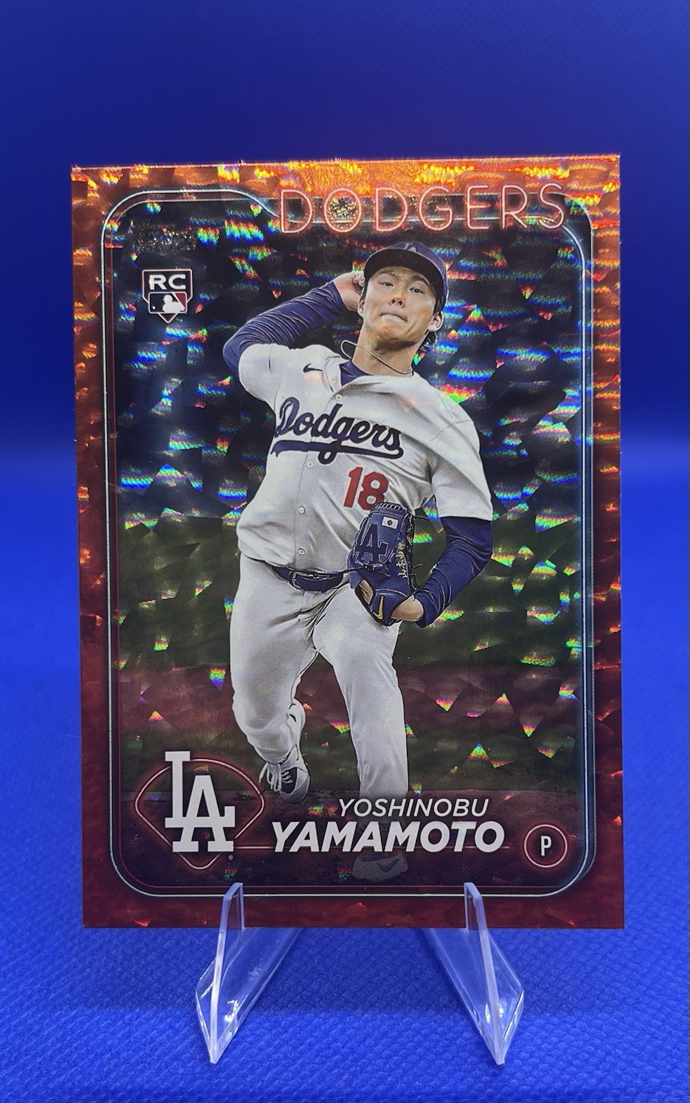 2024 Topps Series 2 - Yoshinobu Yamamoto #553 Orange Foil /299 (RC)