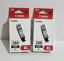 Lot Of 2 Genuine Canon Pixma PGBK 280 BLACK Ink Cartridge NEW SEALED