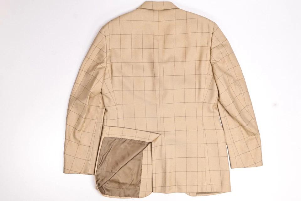 Chaqueta Blazer Vintage Polo Ralph Lauren Ventana Cachemira/Seda Beige 40 R Foto 3 de 4