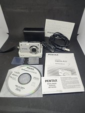 PENTAX Optio A10 8.0 MP 3x Zoom Digital Camera Battery Charger Dock Case and Box